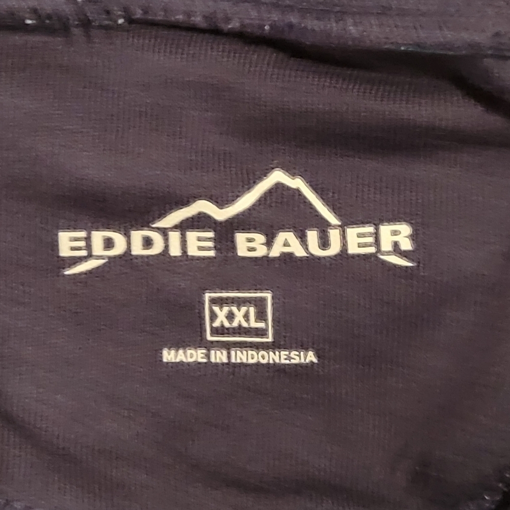 Eddie Bauer Teal and Navy Striped Hoodie Top - Picture 4 of 9